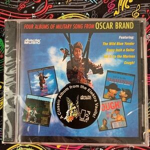 NWT Oscar Brand Military 2 CD set.